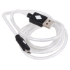 Кабель 3Cott 3C-LDC-066B-MUSB, USB Type A/M на Micro USB/M с подсветкой теплого оттенка, 1 м, черный