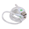 Кабель 3Cott 3C-CLDC-065BW-IP5, Apple Lightning MFI с подсветкой холодного оттенка, 1 м, белый