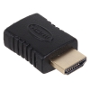 Переходник 3Cott 3C-HDMIM-HDMIF-AD206GP с HDMI/M на HDMI/F,  позолоченные коннекторы, черный (3C-Mini-HDMIM-HDMIF-AD206GP)