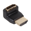 Переходник 3Cott 3C-HDMIM-HDMIF-90L-AD207GP, с HDMI A/M на A/F угловой левый, позолоченные коннекторы