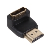 Переходник 3Cott 3C-HDMIM-HDMIF-90R-AD207GP, с HDMI A/M на A/F угловой правый, позолоченные коннекторы