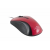 Мышь Oklick 215M черный/красный оптическая (800dpi) USB (2but) (M207 RED)