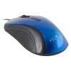 Мышь Oklick 215M черный/синий оптическая (800dpi) USB (2but) (M207 LIGHT BLUE)