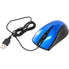 OKLICK Optical Mouse <215M> <Black&Blue> (RTL)  USB 3btn+Roll <945651>