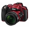 Фотоаппарат Nikon CoolPix P610 красный 16Mpix Zoom60x 3" 1080p SDXC CMOS IS opt+el 1minF turLCD rotLCD VF 7fr/s HDMI/WiFi/EN-EL23 (VNA761E1)