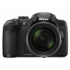 Фотоаппарат Nikon CoolPix P610 черный 16Mpix Zoom60x 3" 1080p SDXC CMOS IS opt+el 1minF turLCD rotLCD VF 7fr/s HDMI/WiFi/EN-EL23 (VNA760E1)