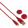 Зарядный кабель Hama SuperSoft красный для: PlayStation 4 (00115473)