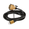 Кабель 3Cott HDMI высшей категории 19M на DVI 18+1 M 3C-HDMI-DVI-103GP-3.0M, Версия 1.4, 30AWG, позолоченные коннекторы, 3 м (Блистер)