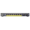 Коммутатор NETGEAR  GS110TP-200EUS Управляемый гигабитный Smart-коммутатор на 8GE+2SFP портов (из них 8GE портов с PoE) с внешним блоком питания, PoE