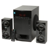 Колонки Dialog Progressive AP-230 BLACK 2.1, 35W+2*15W RMS, Bluetooth, USB+SD reader