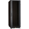 NT BUSINESS / MGLASS 33-66 B Шкаф 19" напольный, чёрный 33U 600x600, дверь  стекло-металл (3ч)