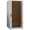 NT BUSINESS / MGLASS 33-88 G Шкаф 19" напольный, серый 33U 800x800, дверь  стекло-металл (3ч)
