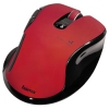 Мышь Hama Н-50420 красный/черный оптическая (1600dpi) беспроводная USB (6but) (00050420)