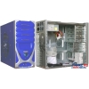 MIDITOWER SPORTING <S08AL-BU/SV> BLUE-SILVER ATX  300W (для P4)