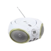 Аудиомагнитола BBK BX100U CD MP3 белый/зеленый (BX100U б/з)