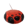 Аудиомагнитола BBK BX110U CD MP3 оранжевый/черный (BX110U о/ч)