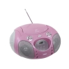 Аудиомагнитола BBK BX110U CD MP3 розовый/серебро (BX110U р/с)