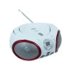 Аудиомагнитола BBK BX150U CD MP3 белый/красный (BX150U б/кр)