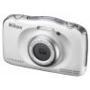 Фотоаппарат Nikon CoolPix S33 с комплектом для активн.отдыха белый 13.2Mpix Zoom3x 2.7" 1080p 25Mb SDXC CMOS IS el 5minF HDMI/KPr/DPr/WPr/EN-EL19 (VNA850KR02)