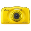 Фотоаппарат Nikon CoolPix S33 желтый 13.2Mpix Zoom3x 2.7" 1080p 25Mb SDXC CMOS IS el 5minF HDMI/KPr/DPr/WPr/EN-EL19 (VNA853KR01)