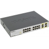 D-Link <DES-1018MP /A1A> Неуправляемый коммутатор (16UTP 100Mbps PoE +  2Combo 1000BASE-T/SFP)