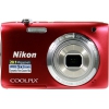 Nikon CoolPix S2900 <Red> (20.1Mpx, 26-130mm, 5x, F3.2-6.5, JPG,SDXC, 2.7",  USB2.0,  AV,  Li-Ion)