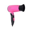 Фен BBK BHD1605i, компактный, ионизация, холодный обдув, 2 режима нарева, 2 скорости, складная ручка, черный/розовый (УТ-00006253)