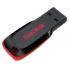 Флеш Диск Sandisk 128Gb Cruzer Blade SDCZ50-128G-B35 USB2.0 черный/красный