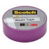 Клейкая лента декоративная 3M Scotch Washi 7100019518 фиолетовая шир.15мм дл.10м (мин.кол.6)