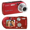 SONY CYBER-SHOT DSC-P100 <RED> (5.1MPX, 38-114MM, 3X, F2.8-5.2,  JPG, (8-32)MB MS,OVF,1.8",USB2.0,AV,LI-ION NP-FR1
