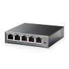 Коммутатор 5PORT 1000M TL-SG105E TP-Link 5-портовый гигабитный настольный Easy Smart коммутатор, 5 портов RJ45 10/100/100 Мбит/с, VLAN на базе MTU/порта/тэга, QoS, IGMP Snooping