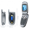 PANASONIC EB-X70AASUUT DARK SILVER (900/1800/1900, 132X176@64K, GPRS+BLUETOOTH+IRDA,фото,MMS, LI-ION 680MAH,92г.)