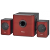 Колонки DEFENDER G10 Red 2x7.5 Вт+саб 15Вт,2RCA-аудиовход.220 В (65516)