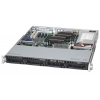 Корпус Supermicro CSE-813MTQ-600CB 1U, 12"x10" ATX, 4x3.5" hot-swap, 600W