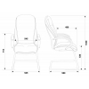 Кресло Бюрократ T-9930AV/PU/IVORY низкая спинка слоновая кость искусственная кожа