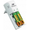 Зарядное уст-во GP <GPK(B)02GS>MINI POWERBANK (NIMH, AA/AAA) + 2шт. Аккум.