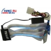 IDE ROUND CABLE ATA133/100/66 (3 CONNECTORS) 62см с прямой неоновой лампой