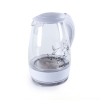 Чайник электрический Endever Skyline KR-306G, 1,7л, диск, корпус из закаленного био-стекла с рисунком, мощность 2200Вт, белый