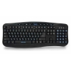 Клавиатура Simple S11 Black, 86+20 доп. кл.(офис функции на цифровом блоке), переключения языка 1й кнопкой, USB,  USB hub 2