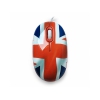 Мышь сувенирная+ коврик CBR Breakfast,  1200 dpi, рисунок, USB (English Breakfast)