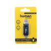 Картридер OTG Human Friends Crosser Black, для смартфонов/планшетов/PC, USB+ microUSB, micro SD (TF), SD, SDHC, MMC