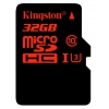 Флеш карта microSDHC 32Gb Class10 Kingston SDCA3/32GB + adapter