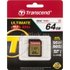 Флеш карта SDXC 64Gb Class10 Transcend TS64GSDU3 Ultimate
