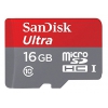Флеш карта microSDHC 16Gb Class10 Sandisk SDSQUNC-016G-GN6IA Ultra 80 + adapter