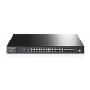 Коммутатор 28PORT 1000M 4 SFP T3700G-28TQ TP-Link JetStream™ гигабитный управляемый 28-портовый коммутатор 3 уровня, 24 порта RJ45 10/100/1000 Мбит/с + 4 комбинированных гигабитных SFP-слота, 2 встроенных 10 Гбит/с SFP+ слота, 2 опциональных 10 Гбит/с SFP+ слота, протоколы маршрутизации 3 уровня: ст