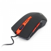 Мышь Gembird MUSOPTI8-809U, USB, черн./красн, soft touch, 2400dpi,4 кнопки + колесо-кнопка