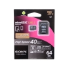 Карта памяти MicroSDXC 64GB Sony Class 10 UHS-I 40MB/s + адаптер (SR64UYAT)