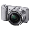 Фотоаппарат SONY ILCE-5000LS Silver  <20.1Mp,SDXC, Wi-Fi, NFC> [ILCE5000LS.CEC] (сменная оптика)