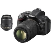 Фотоаппарат Nikon D5200 Black DBLKIT <DX 18-55 VR II +  55-200 VR II, 24.1Mp, 3.2" WiFi, GPS> (VBA350K011)