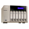 Сетевой накопитель QNAP  TVS-663-4G 6 отсеков для HDD, HDMI-порт. Четырехъядерный AMD 2.4 ГГц, 4ГБ оперативной памяти.